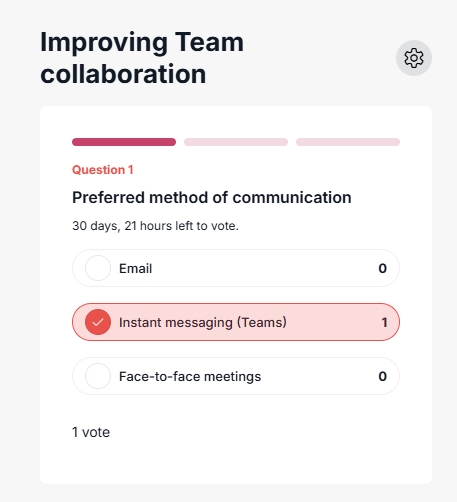 Poll V2 How to configure the